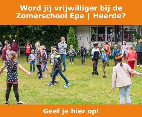 We zijn weer op zoek naar vrijwilligers voor de Zomerschool. Bij voorkeur mensen die minimaal 4 dagdelen willen helpen.  